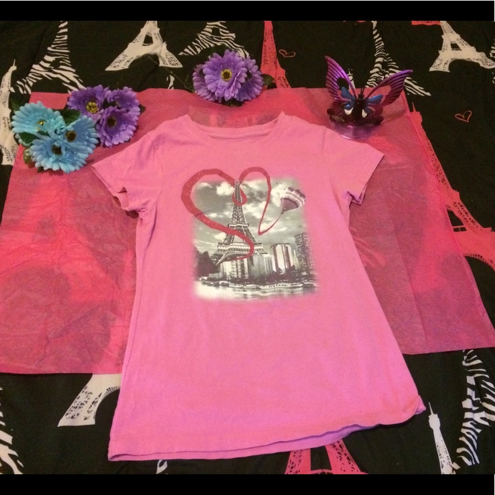 Girls Eiffel tower shirt